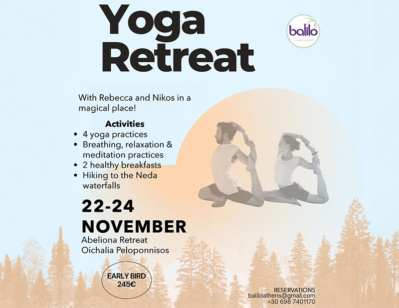 22-24 November 2024 Yoga Retreat - balilo
